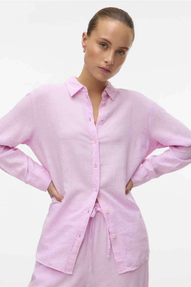 VMLINN LS SHIRT WVN NOOS 10305085 BONBON
